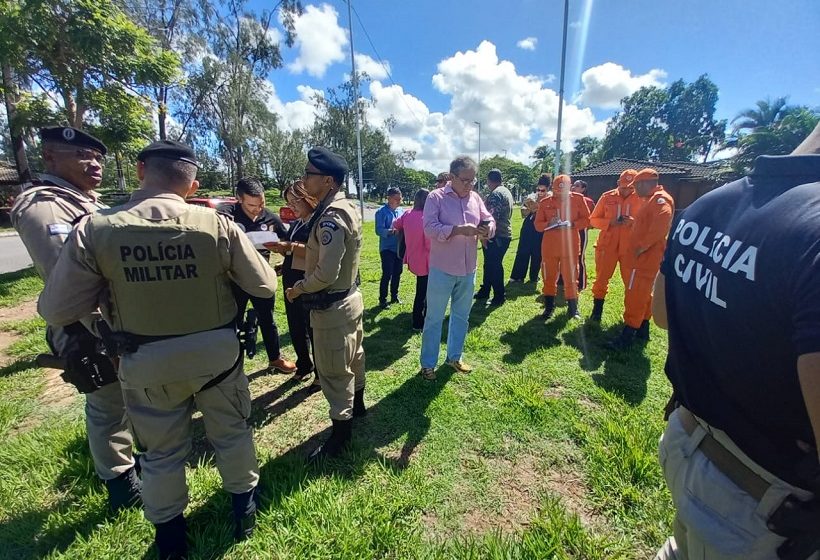  Forças da Segurança vistoriam área para instalação de postos para São João no Parque de Exposição