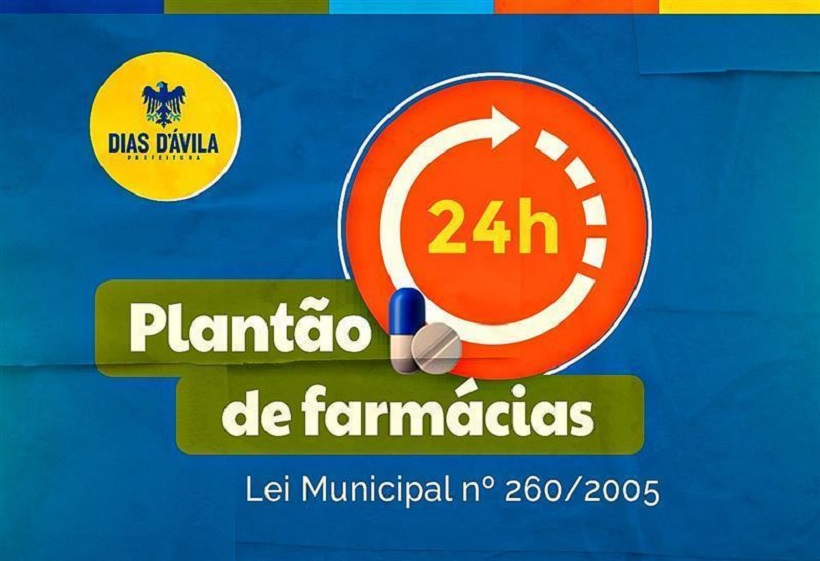  Prefeitura de Dias d’Ávila divulga relação das farmácias de plantão durante o mês de setembro