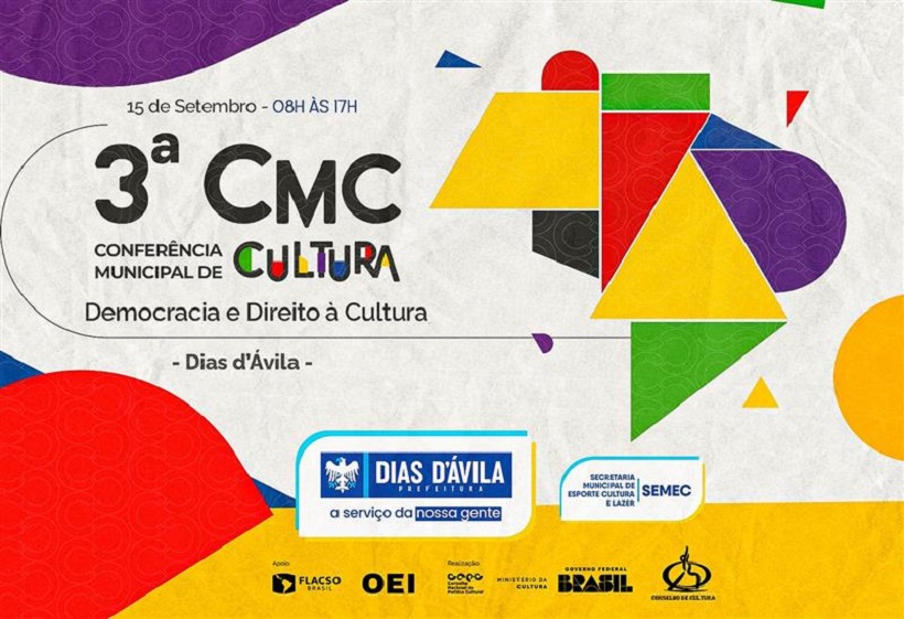  3ª Conferência Municipal de Cultura será realizada em Dias d’Ávila