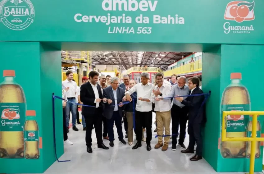  Ambev investe R$ 75 milhões e inaugura nova linha de refrigerante em sua fábrica da Bahia