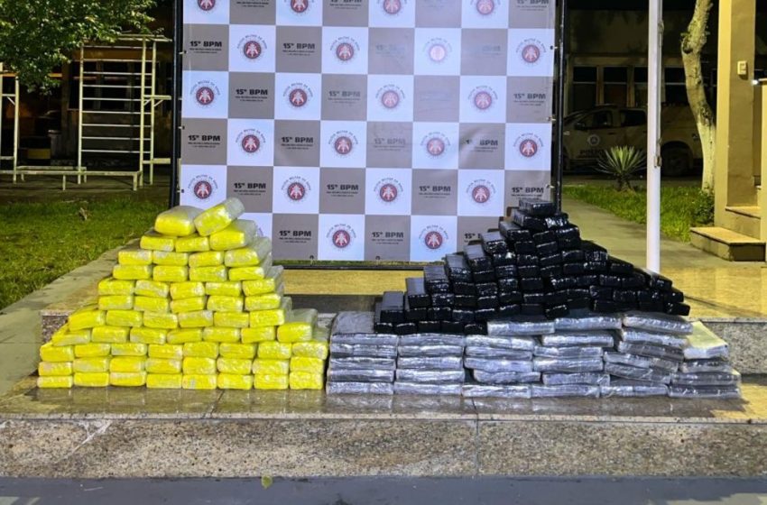 FICCO e PM apreendem 218 kg de drogas e capturam dois traficantes em Itabuna