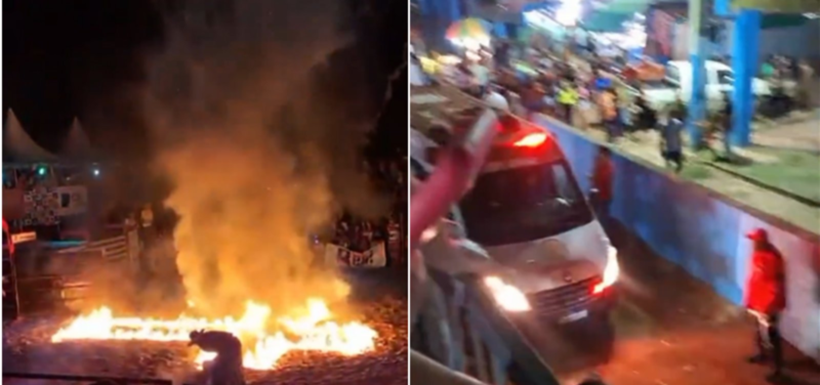  Acidente com fogos de artifício deixa 10 feridos na exposição agropecuária de Itapetinga